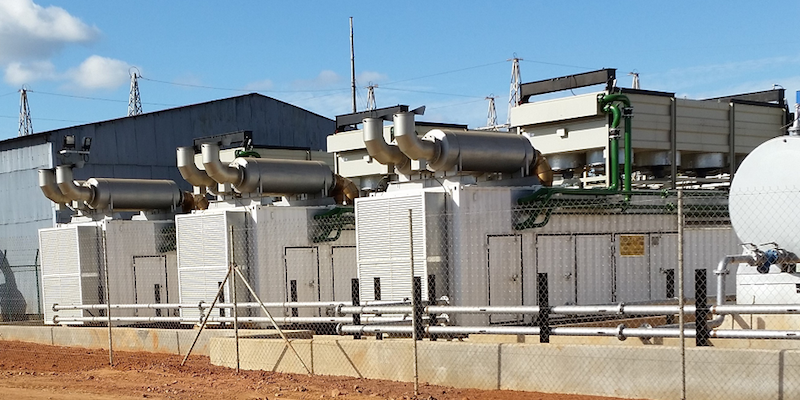 One of the projects completed by Generex. A photo of a generator.