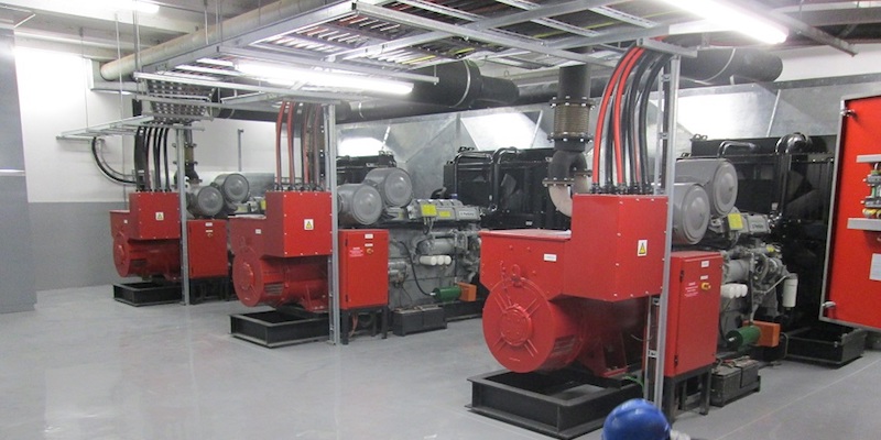 One of the projects completed by Generex. A photo of a generator.