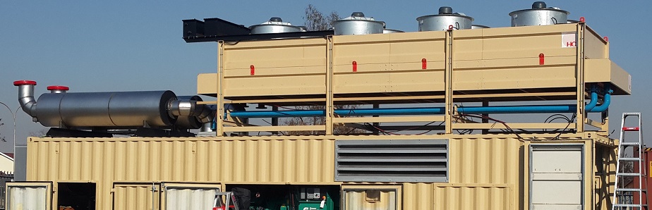 One of the projects completed by Generex. A photo of a large-scale generator.